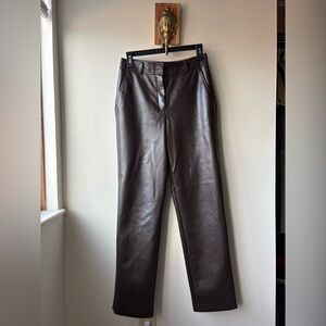 Babaton Women’s Faux Leather Pants Size 4